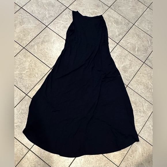 Chico’s Elegant Navy Sleeveless High Low Maxi Dress Size 12 (Size 2) - Picture 2 of 6